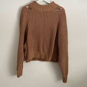 Deconstructed Brown sweater.
